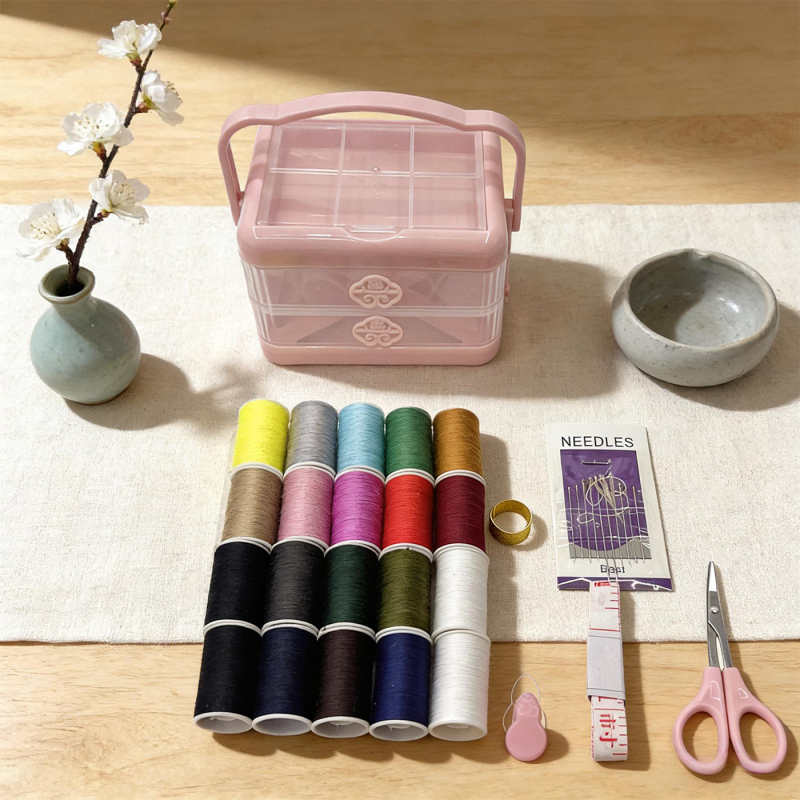 Kućni šivaći set s alatima za križno šivanje, prenosni mini set za dom