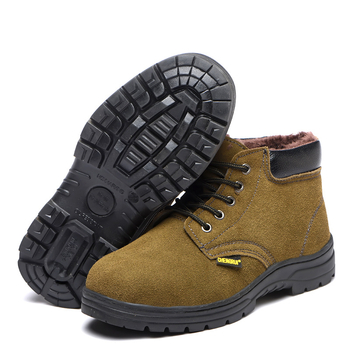 Lu Quan bezpečnostná obuv, stredne vysoká, oceľová špička, proti nárazu a prepichnutiu, odolná voči olejom a zásadám, velúr koža