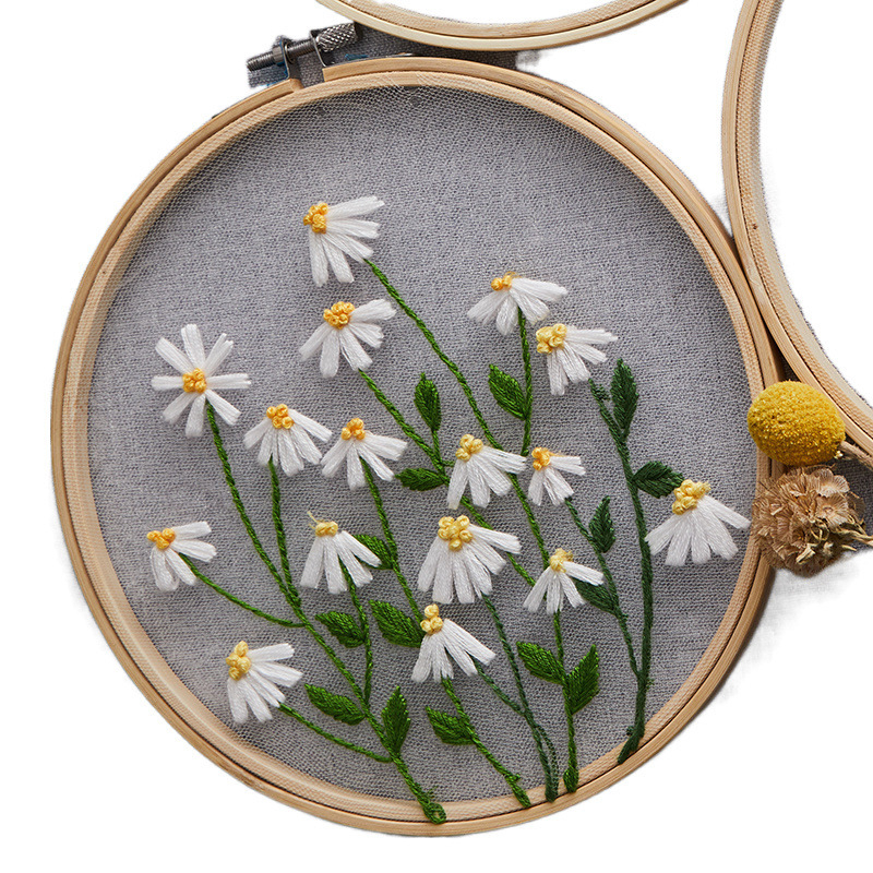 DIY hímzőkészlet géz anyaggal – modern stílus, márka Unique, kezdőknek