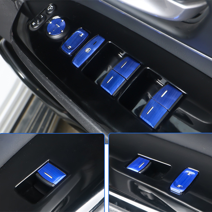 Honda HR-V 2021 VEZEL elektronikus parkolófék gomb matricája — átlátszó dizájn alumínium ötvözetből, testreszabható feldolgozás