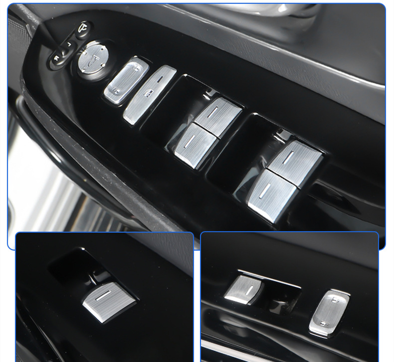 Honda HR-V 2021 VEZEL elektronikus parkolófék gomb matricája — átlátszó dizájn alumínium ötvözetből, testreszabható feldolgozás