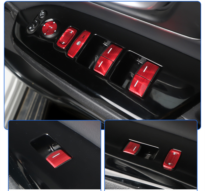 Honda HR-V 2021 VEZEL elektronikus parkolófék gomb matricája — átlátszó dizájn alumínium ötvözetből, testreszabható feldolgozás