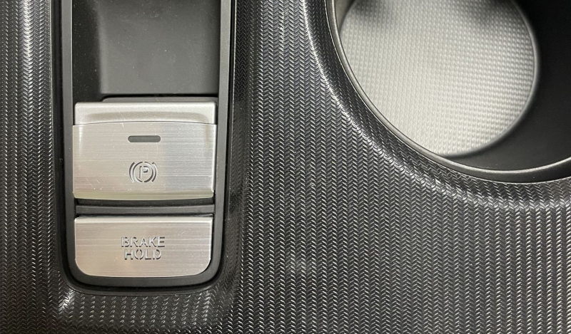 Honda HR-V 2021 VEZEL elektronikus parkolófék gomb matricája — átlátszó dizájn alumínium ötvözetből, testreszabható feldolgozás