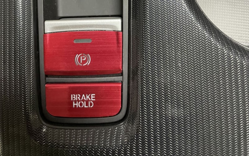 Honda HR-V 2021 VEZEL elektronikus parkolófék gomb matricája — átlátszó dizájn alumínium ötvözetből, testreszabható feldolgozás