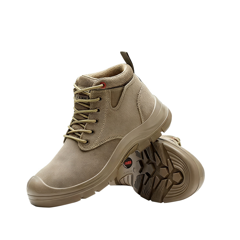 Entergo Ανδρικά προστατευτικά παπούτσια εργασίας με προστασία από πλήγματα και διάτρηση, PU επάνω μέρος, μεσαίο ύψος, διαπνοή, μεταλλικό καπάκι δαχτύλων