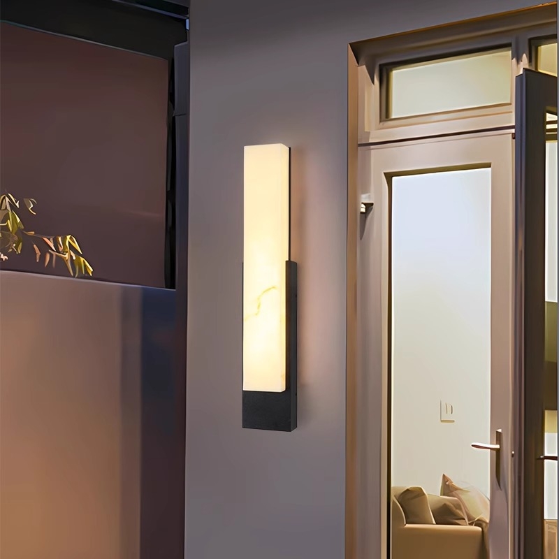 Vanjska vodootporna zidna svjetiljka od nehrđajućeg čelika, model B7182, 220V, IP65, 3000K, Sanan Optoelectronics