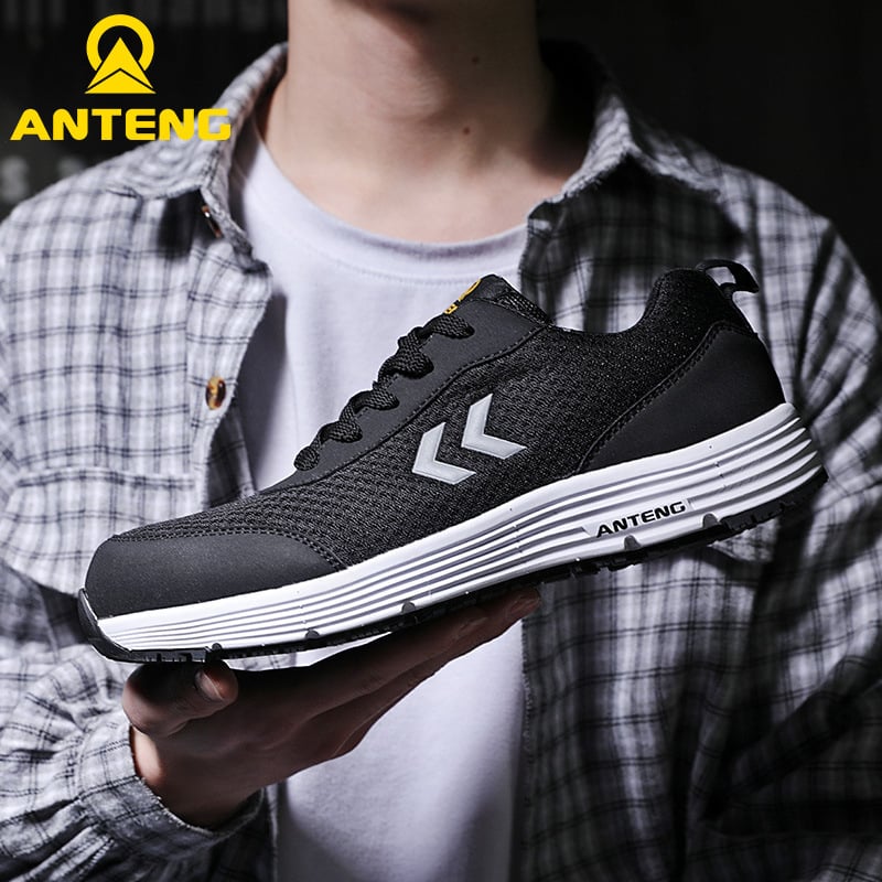 Andon Itanium A9611 Pantofi de protecție: anti-șoc și anti-perforație, vârf Kevlar și talpă din plastic, anti-static ESD, partea superioară din plasă, low-top