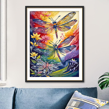 Cherish keresztszemes készlet – pamut, 14-count, tájkép minta, rajzfilmszerű stílus