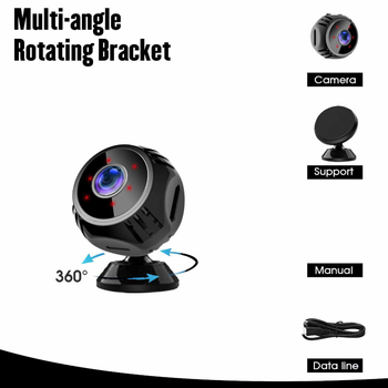 Belső, vezeték nélküli Wi‑Fi megfigyelő kamera — 1080p, 3,6 mm objektív, éjszakai látás, mobilalkalmazáson keresztüli irányítás, 10 m hatótávolság