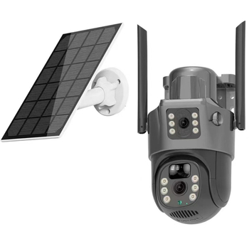 Youfeiyang V380 4G cameră solară pentru exterior cu obiectiv dual, rezoluție 1920, obiectiv 4 mm, distanță IR 10 m, funcție de alarmă