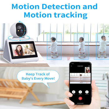 Kétirányú videóhívó kamera Wi-Fi-vel és AI hangfelismeréssel — SECRT, USB 5V, ABS, 450 g, asztali tartó