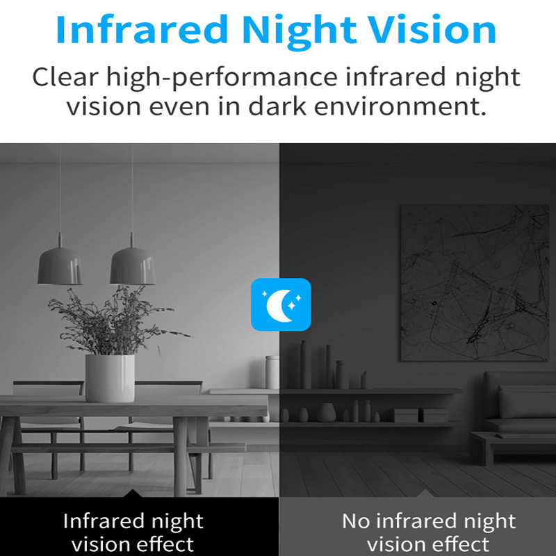 Kétirányú videóhívó kamera Wi-Fi-vel és AI hangfelismeréssel — SECRT, USB 5V, ABS, 450 g, asztali tartó