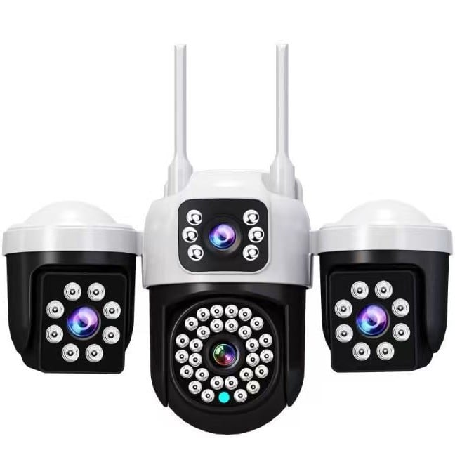 Cameră de supraveghere fără fir cu obiectiv de 3,6 mm, rezoluție 6MP, iluminare minimă 0,1 lux, vizualizare IR la 12 m, alimentare 12V DC