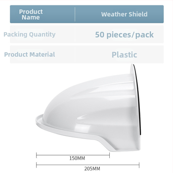 ABS ochranný kryt pre CCTV proti dažďu s blokovaním svetla pre rozpoznávanie tváre, na stenu, vonkajšia odolnosť voči počasiu