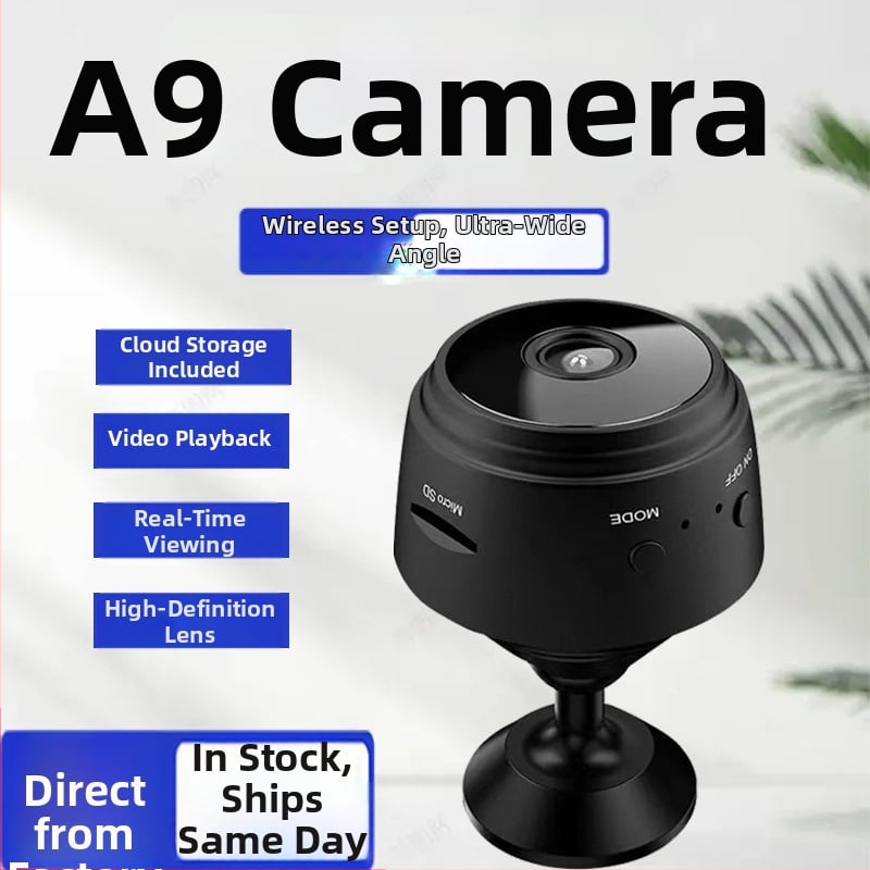 Cameră inteligentă de interior A9, 1080p, obiectiv 6mm, distanță 10–30 m, control prin aplicație mobilă