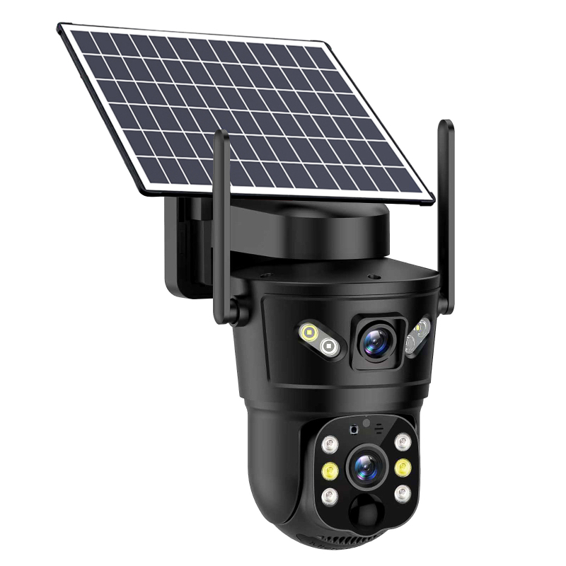 V380Pro Solarna vanjska kamera s 4G, bežični Wi-Fi, vodootporna, HD noćni vid i daljinski nadzor
