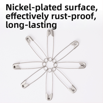 Zdobený špendlík s ohnutým bezpečnostným sponom, oceľ, starý štýl spony, model ts400, balené v krabici