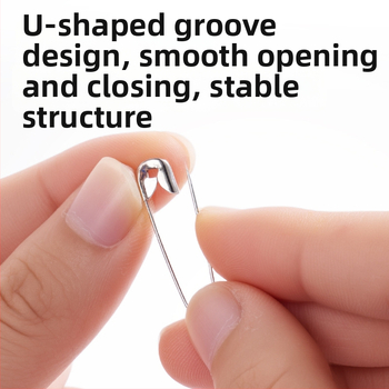 Zdobený špendlík s ohnutým bezpečnostným sponom, oceľ, starý štýl spony, model ts400, balené v krabici