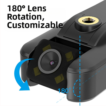 Webcam wireless portabilă, 1080P, obiectiv 2.8mm, viziune nocturnă IR până la 5 m, detecție de mișcare