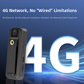 Webcam wireless portabilă, 1080P, obiectiv 2.8mm, viziune nocturnă IR până la 5 m, detecție de mișcare