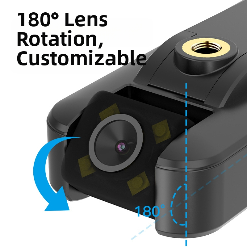 Webcam wireless portabilă, 1080P, obiectiv 2.8mm, viziune nocturnă IR până la 5 m, detecție de mișcare