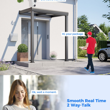 Cameră de rețea tip domă cu iluminare deosebit de scăzută 0.001 lux, vizionare nocturnă cu infraroșu până la 20 m, alerte prin email și SMS, alimentare 12V 2A, temperatură de funcționare -10°C până la 50°C.