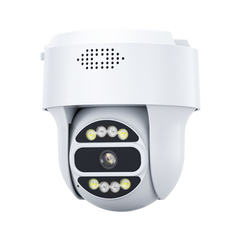 Sistem de monitorizare wireless cu cameră PTZ hemisferică cu două sensuri și interfon 4G, 0.001 lux, -20°C până la 55°C