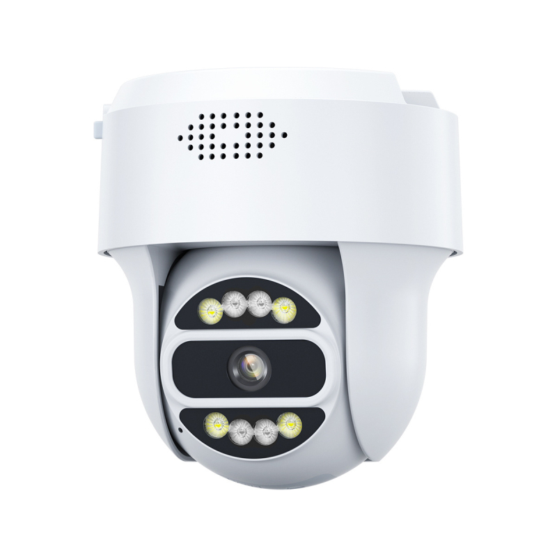 Sistem de monitorizare wireless cu cameră PTZ hemisferică cu două sensuri și interfon 4G, 0.001 lux, -20°C până la 55°C