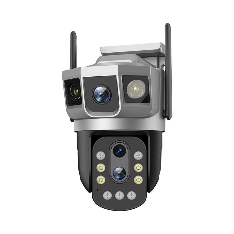 Camera de supraveghere V380 4G, zoom 10x, monitorizare 3 canale, senzor CMOS 1080p, obiectiv 4+10 mm