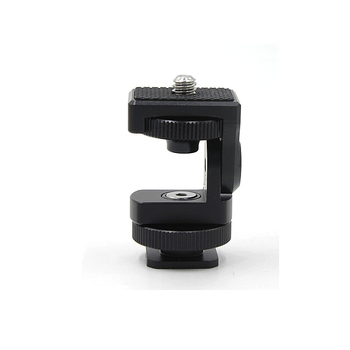 Suport pentru monitor și iluminare pentru cameră SLR, cu amortizare reglabilă, din aliaj de aluminiu, rotație orizontală 360°, înclinare verticală 90°, stabilizator cu hot shoe