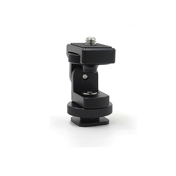 Suport pentru monitor și iluminare pentru cameră SLR, cu amortizare reglabilă, din aliaj de aluminiu, rotație orizontală 360°, înclinare verticală 90°, stabilizator cu hot shoe