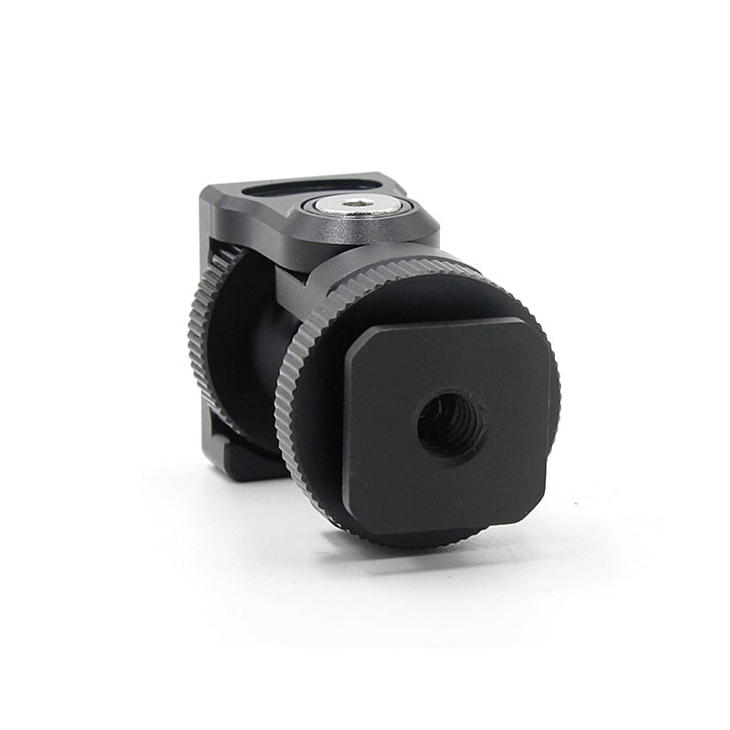 Suport pentru monitor și iluminare pentru cameră SLR, cu amortizare reglabilă, din aliaj de aluminiu, rotație orizontală 360°, înclinare verticală 90°, stabilizator cu hot shoe