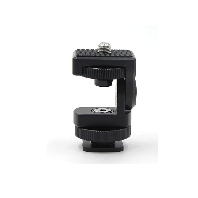 Suport pentru monitor și iluminare pentru cameră SLR, cu amortizare reglabilă, din aliaj de aluminiu, rotație orizontală 360°, înclinare verticală 90°, stabilizator cu hot shoe