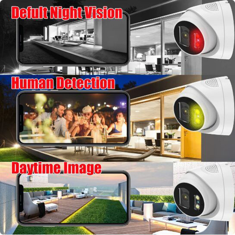 Cameră de rețea, rezoluție 3MP/2K, obiectiv 4 mm, viziune nocturnă cu infraroșu până la 15 m, suport POE și alimentare de 12V, pentru interior