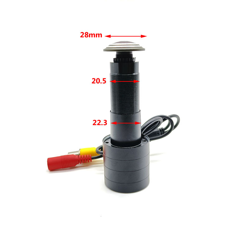 Cameră de supraveghere analogică AHD, design cat-eye, 1080p, 0.01 Lux, lentilă 1.68 mm, distanță IR 10