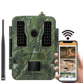 Vanjska kamera za nadzor lova – 4K, Wi‑Fi, infracrveno noćno snimanje, IR domet 30 m, -32°C do 60°C, napajanje 6–12 V DC