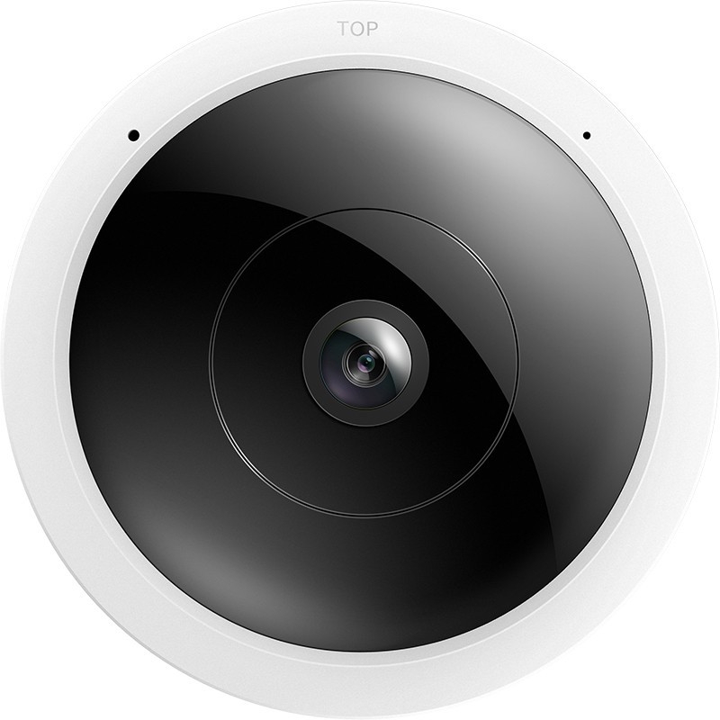 TP-Link TL-IPC55A beltéri panorámafisheye IP kamera, 1mm ultra‑széles látószögű objektív, 2.4GHz Wi‑Fi, 5MP HD, IR éjjellátás, kétirányú audió interkom