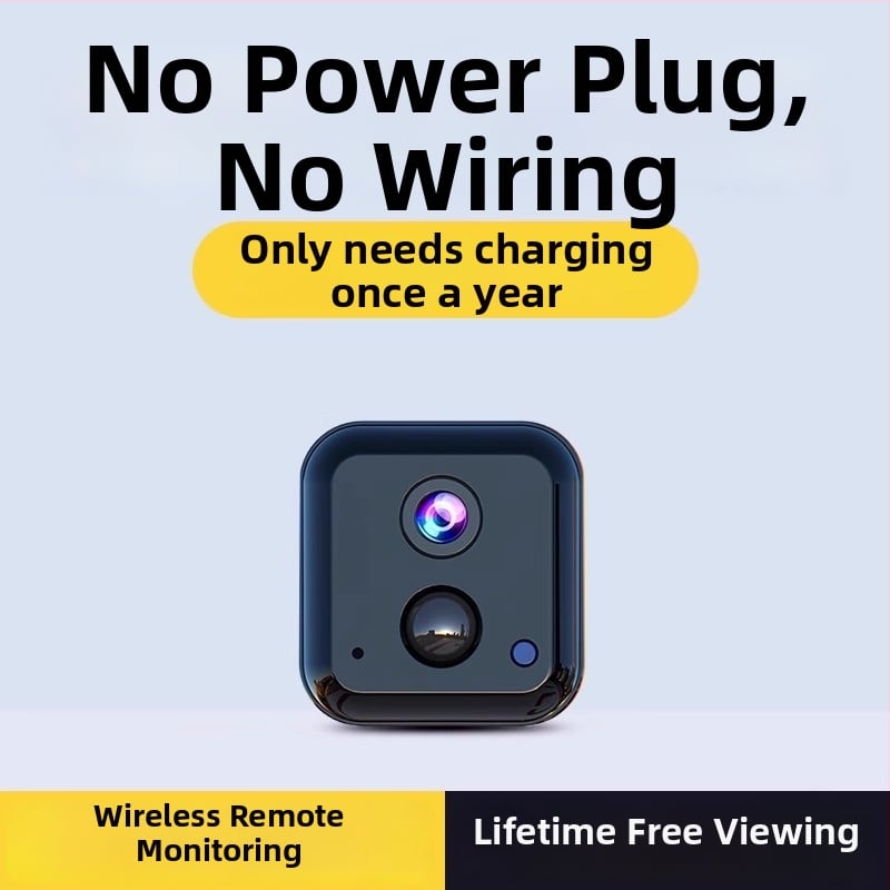 4K juhtmevaba kaamera kodu- ja ärikasutuseks – 2,8 mm lai nurga objektiiv, mobiilirakendusega kaugnägemine, vahemik 0–10 m