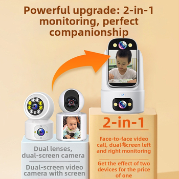 Cameră inteligentă pentru monitorizare casnică, lentilă de 4 mm, 1080p, vedere nocturnă, control prin aplicație mobilă