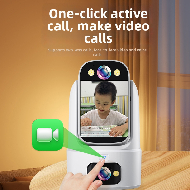 Cameră inteligentă pentru monitorizare casnică, lentilă de 4 mm, 1080p, vedere nocturnă, control prin aplicație mobilă