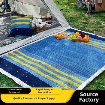 Pikniková podložka na kempovanie z polyesteru a bavlny, vodeodolná, hrubá podložka, plátenno