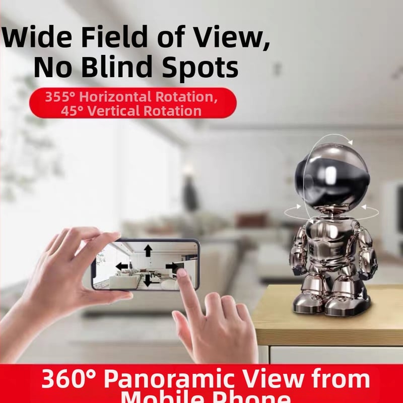 Siseruumide juhtmevaba 4G-kaamera, 360° vaade, HD öönägemine, kaugseire