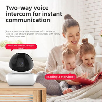 Bežična sigurnosna kamera s WiFi i noćnim vidom — 3.6mm objektiv, 0.01 lux, IR do 10m, 480p rezolucija, obavijesti na telefonu