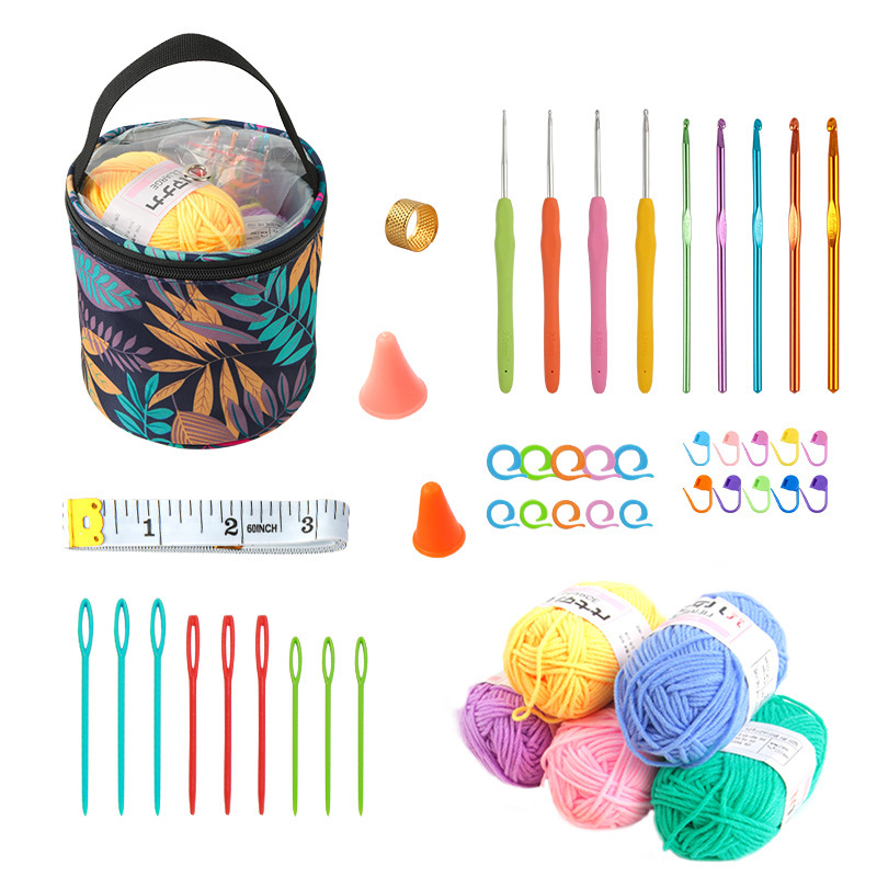Set konaca za crochet, 4-žilni mliječno pamuk, Reel marka, kutija s 40 komada, 303 g, za ručno pletenje