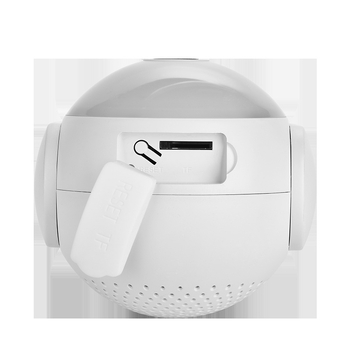 Bezdrôtová WiFi kamera s 4MP panoramatickým osvetlením, 3,6 mm objektív, IR dosah 10 m, ukladanie do cloudu + TF karta, vnútorné aj vonkajšie použitie