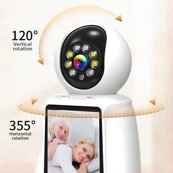 Video monitor za njegu beba i starijih, poziv jednim dodirom, dvosmjerna komunikacija, HD nadzor, noćni pogled