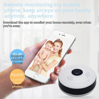 Bezdrôtová vnútorná IP kamera s 360° panorámou, 1080p HD, IR nočné videnie do 5 m, alarmná funkcia, BRD 101