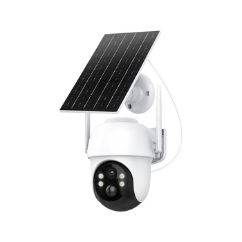 Cameră solară pentru monitorizarea casei, cu panoramă de 360°, în exterior, wireless, vedere de noapte HD, acces de la distanță prin telefon