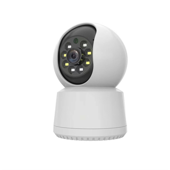 Cameră PTZ tip domă 360° cu WiFi, Viziune HD IR noapte, Intercom — Iluminare minimă 0.01 lux | SNR > 48 dB | Temperatură de funcționare -10..50°C | Compensare iluminare de fundal: Da | Alimentare 5V