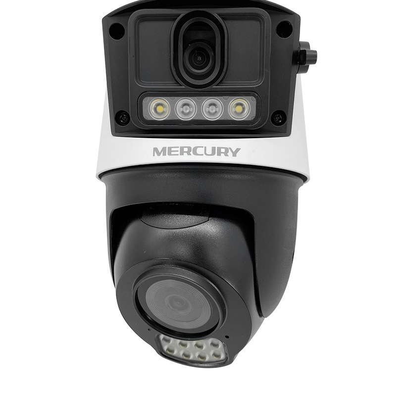 Mercury 360°-os kétkamerás kültéri vezeték nélküli megfigyelő kamera távoli megfigyeléssel, WIFI, két kameracsatorna, interkom támogatás